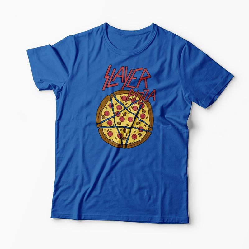 Tricou Pizza Slayer - Bărbați-Albastru Regal